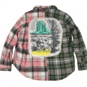 Wizard of Oz Two Tone Upcycled flannel